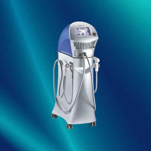 Microscopic view of a virus particle