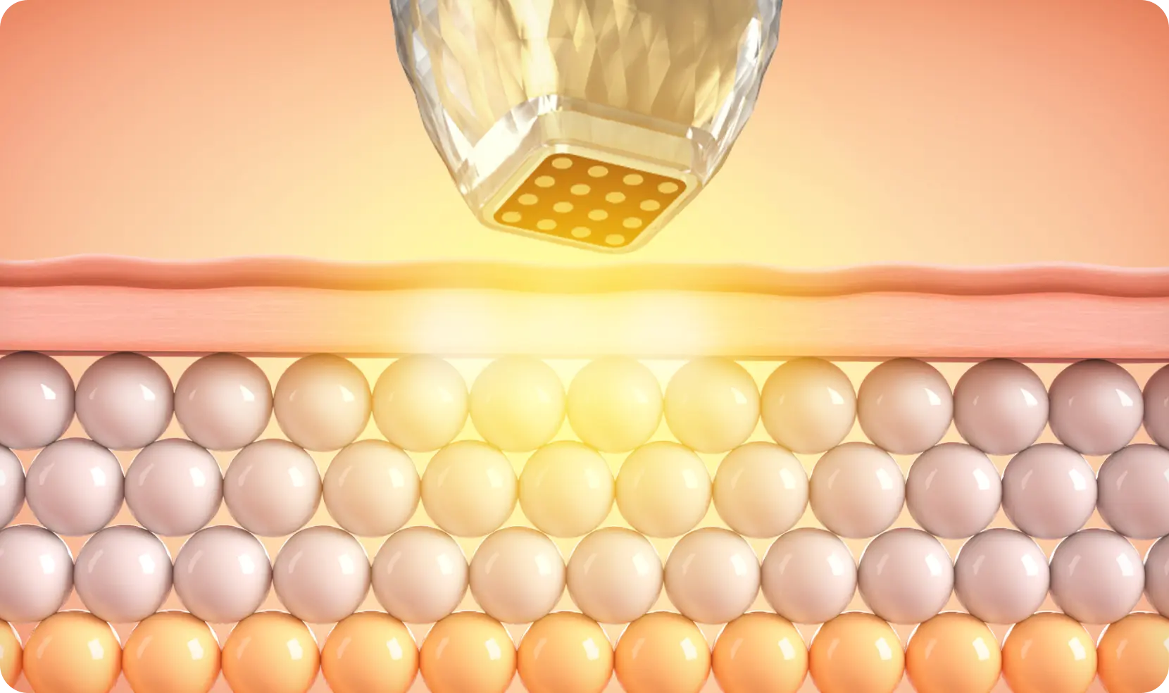 Microscopic view of a virus particle